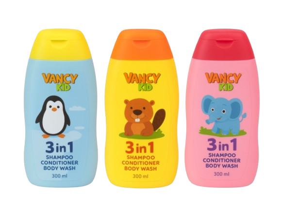 فانسي كيدز شامبو وبلسم وغسول جسم 3 في 1 - 300 مل